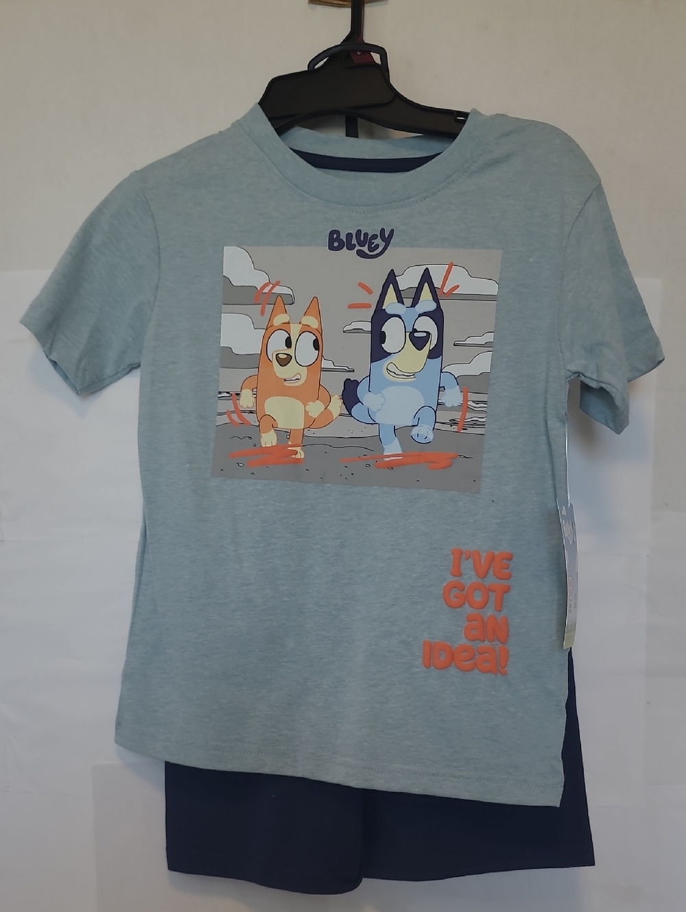 Kids' Light Blue Graphic Tee - 'I've Got an Idea!'